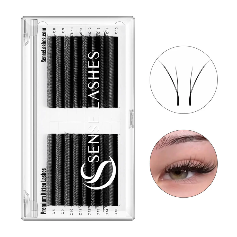 Eyelash Extension Yy - SENSE LASHES Fox YY Shape Eyelash