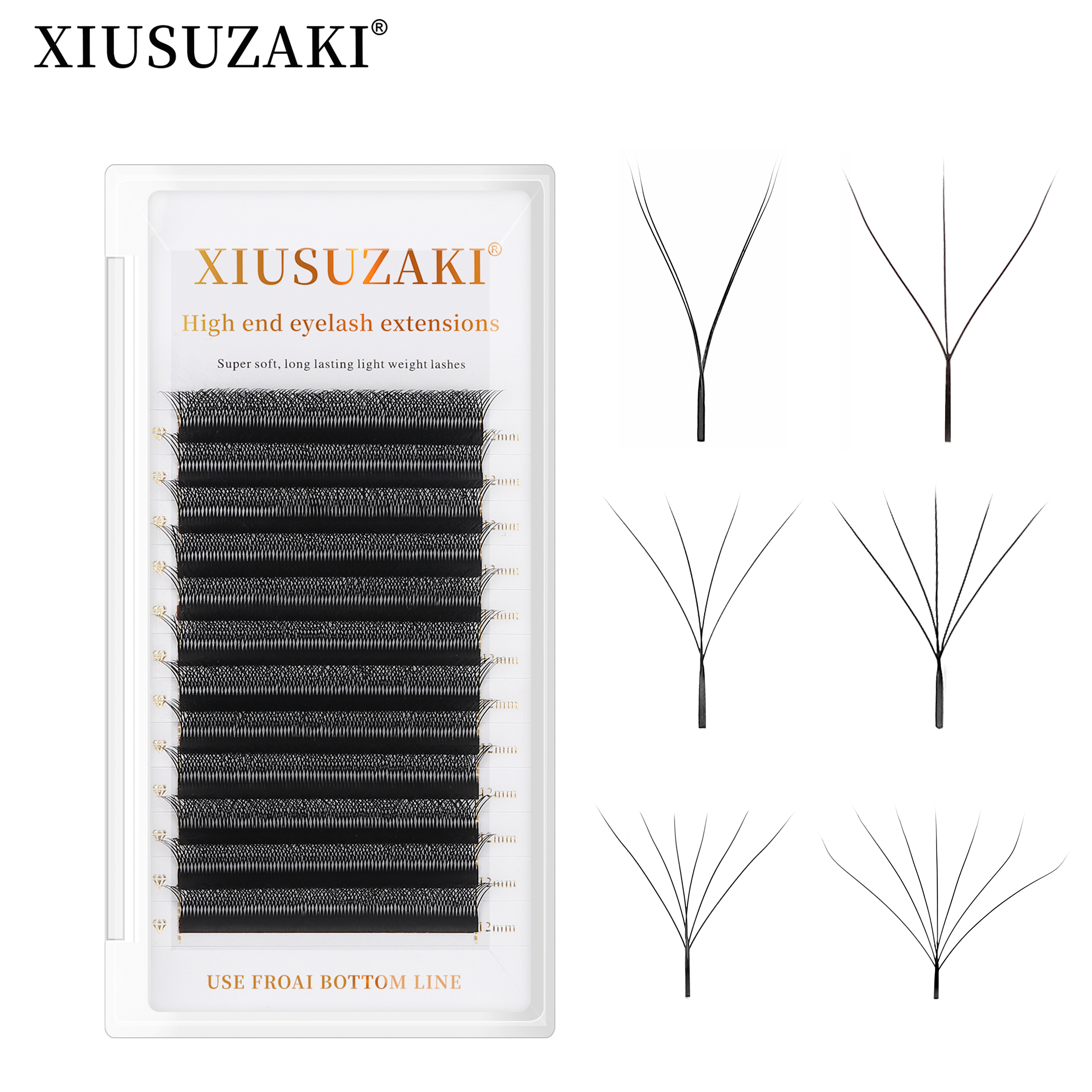 Eyelash Extension Yy - XIUSUZAKI W Shaped Bloom 2D 3D
