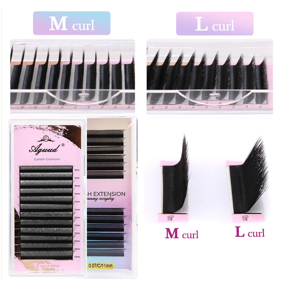 Eyelash Extension Yy - AGUUD L M W Shape Lashes