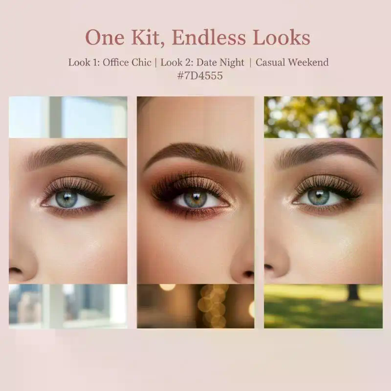 Eyelash Extension Individual - 8 25mm Cluster Lashes Kit 260