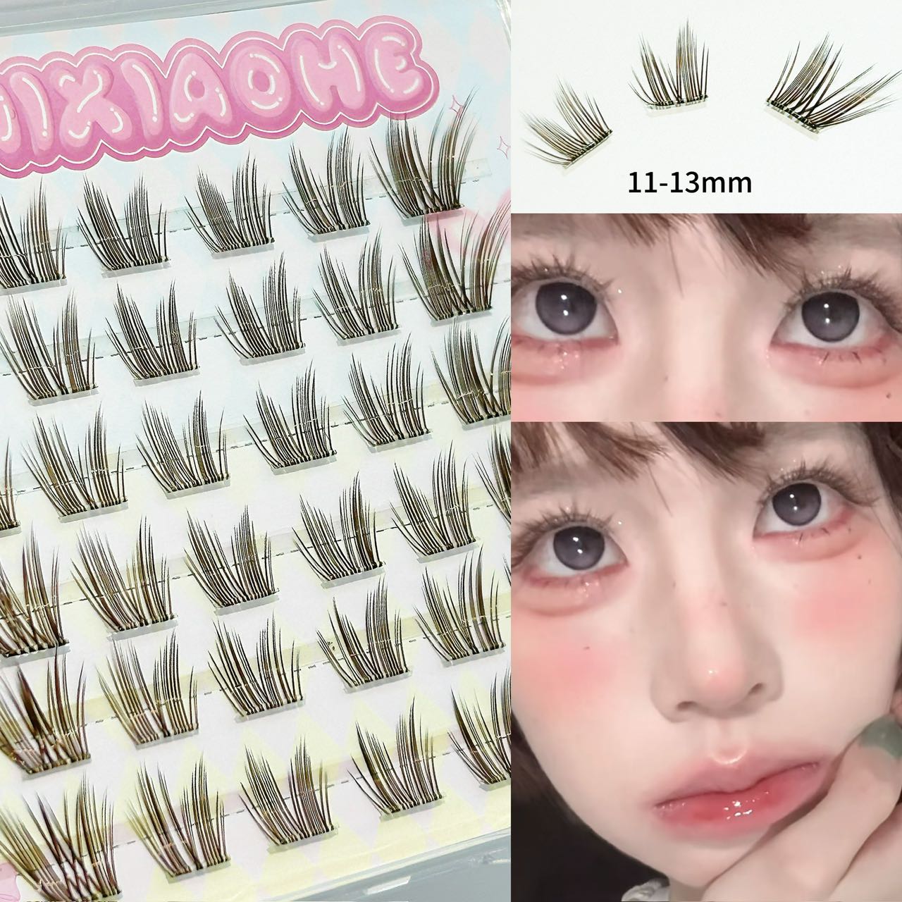 Mixiaohe Black Brown Glue-Free – Eyelash Extension Wispy Bewertung und Preis