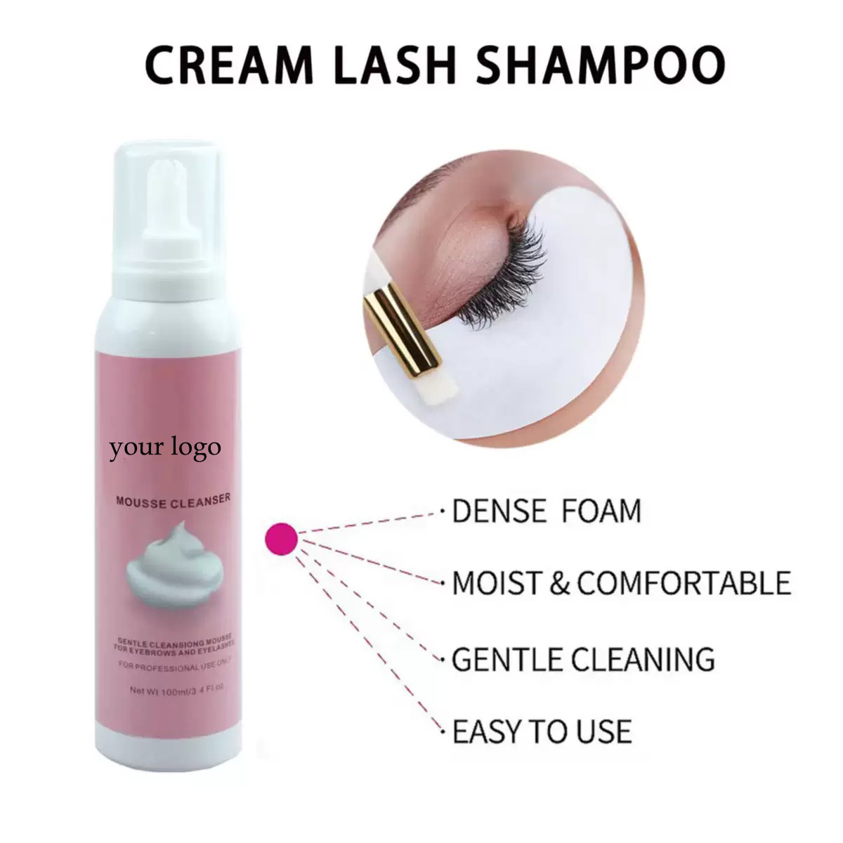 Customized  Whipped Lash Shamp – Eyelash Extension Remover Gel Bewertung und Preis