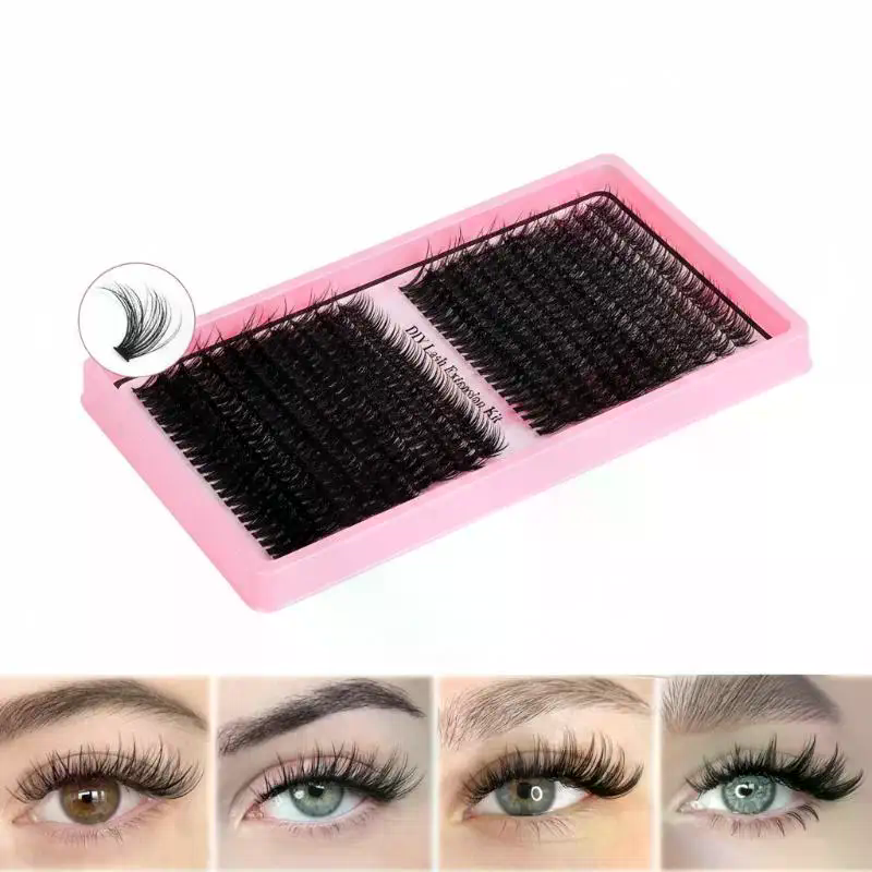 176/300/320/400Pcs Lash Cluste – Eyelash Extension Wispy Bewertung und Preis