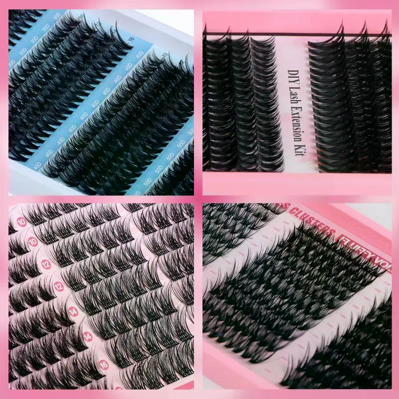 176/300/320/400Pcs Lash Cluste – Eyelash Extension Wispy Bewertung und Preis