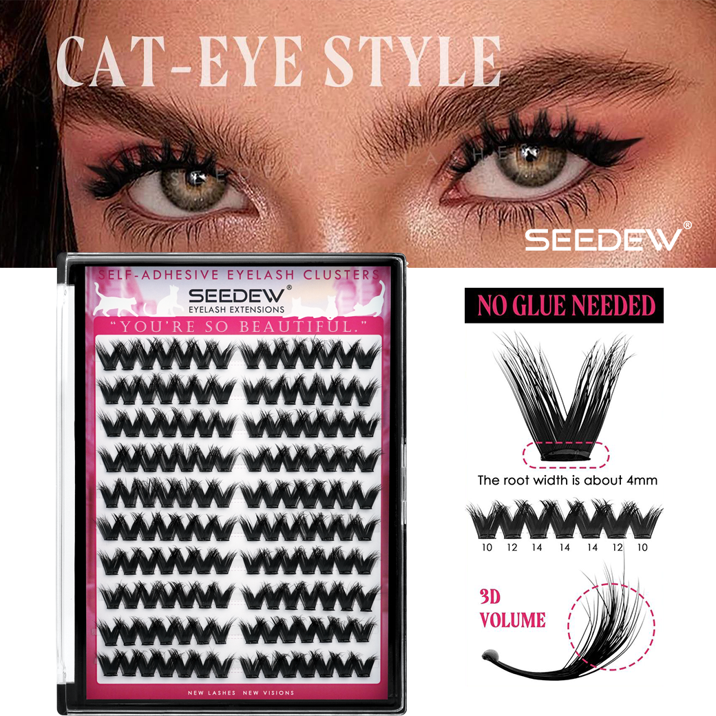 SEEDEW 3D V-shaped Thick False – Eyelash Extension Wispy Bewertung und Preis