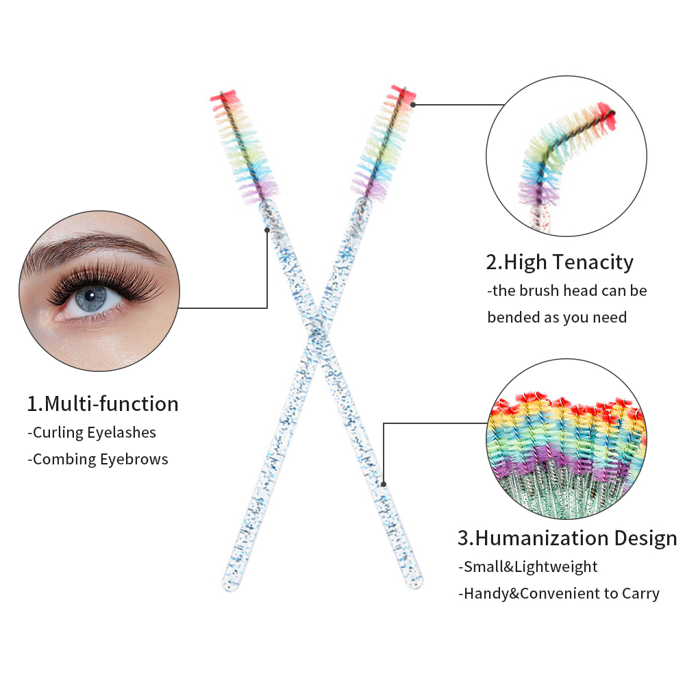 50PCS Rainbow Crystal Eyelash  – Eyelash Extension Jakarta Bewertung und Preis