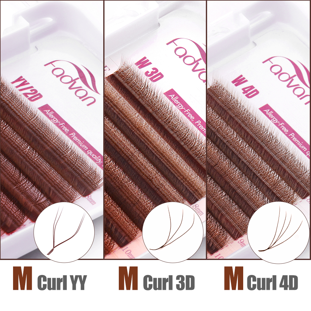 FADVAN Brown 4D/3D/5D lashes W – Eyelash Extension Yy Bewertung und Preis