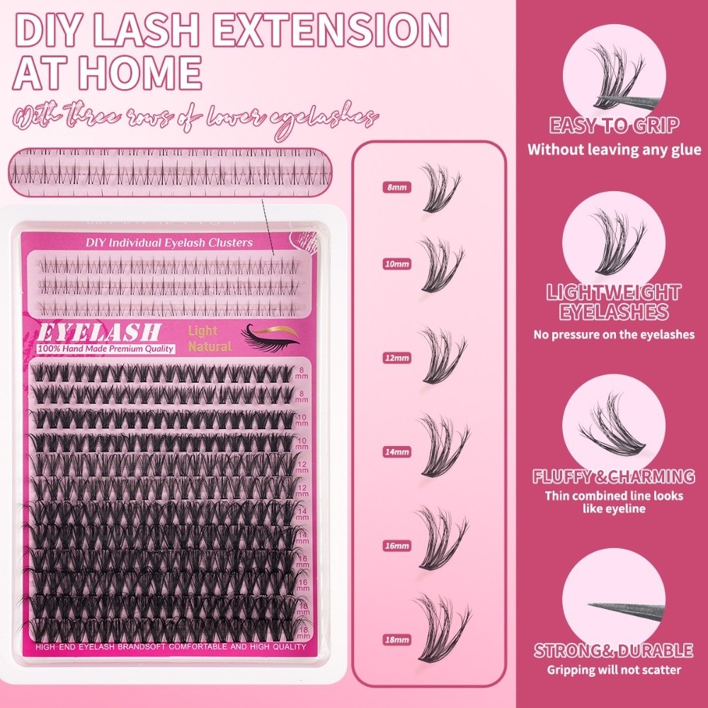 8-18mm Length False Eyelashes  – Eyelash Extension Wispy Bewertung und Preis
